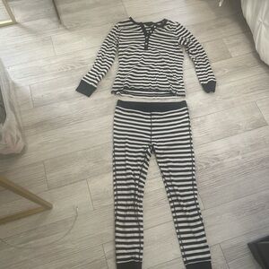 J. Crew Black and White Striped Women's Pajamas